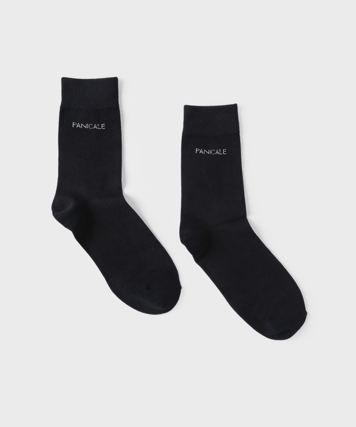 빠니깔레(PANICALE) 네이비 로고 크루 삭스