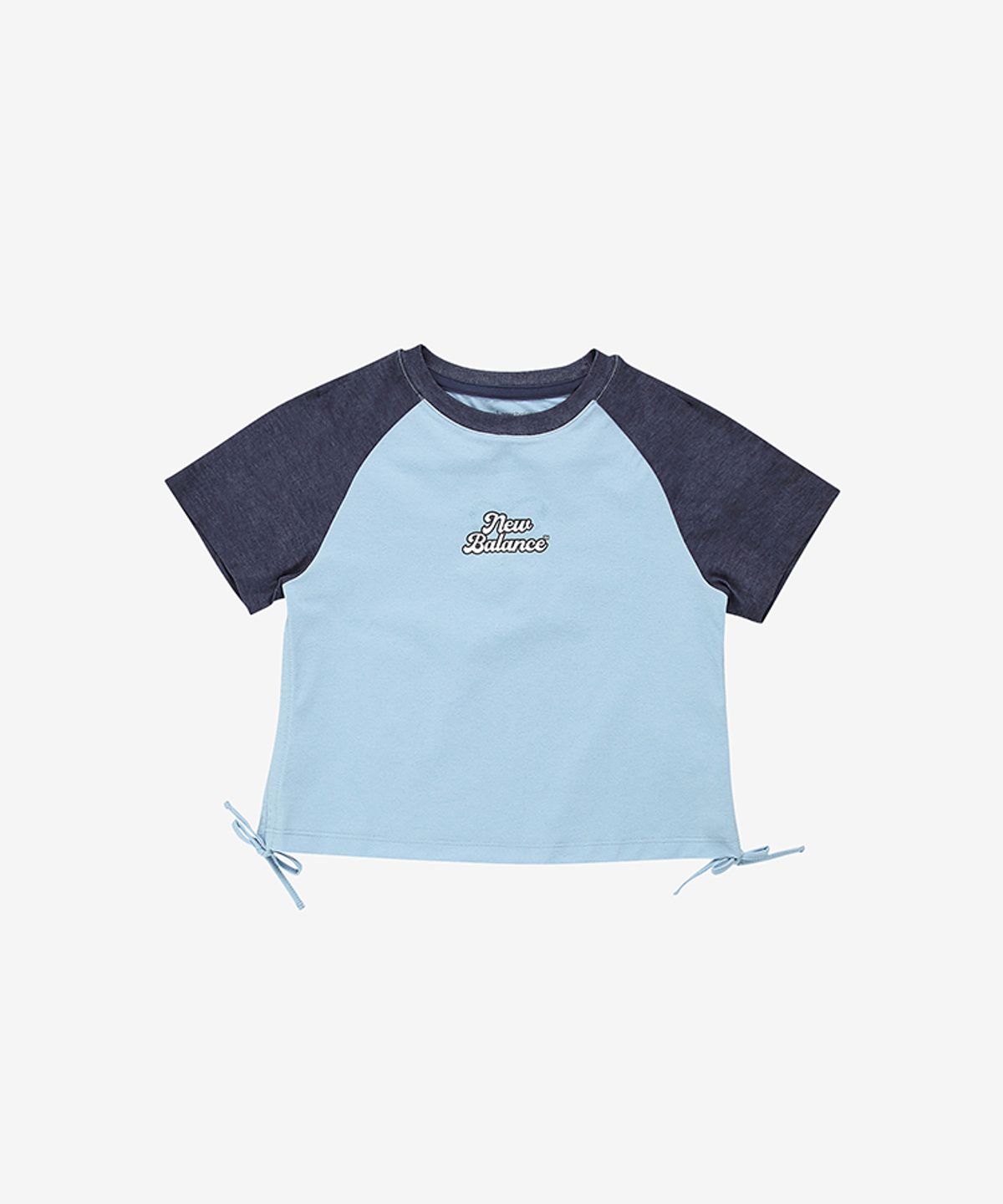 뉴발란스 키즈(NEWBALANCEKIDS) METALIC SUMMER_여아 다잉 라글란 슬림핏 티셔츠 아동 반팔티 NK9EG2763G51