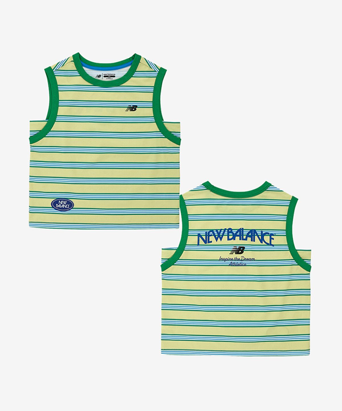 뉴발란스 키즈(NEWBALANCEKIDS) SUMMER WAVE_스트라이프 나시티 아동 티셔츠 NK9GG3971U40