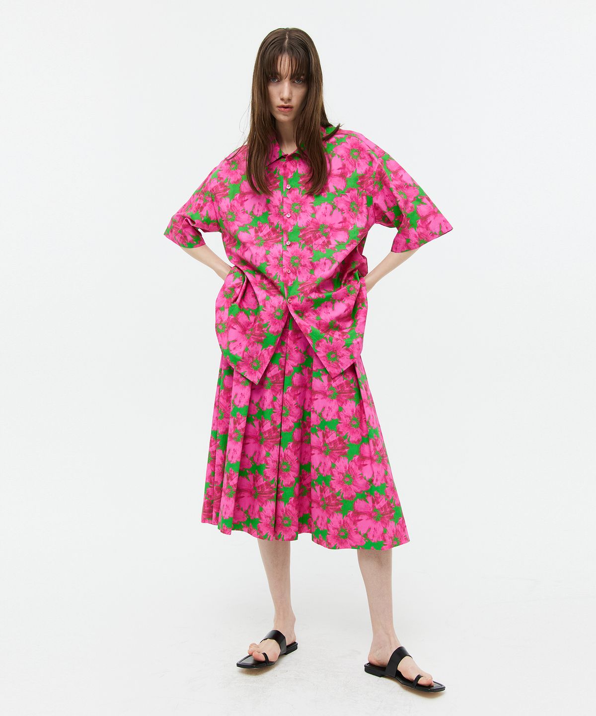 베데르미(VEDERMI) flower cotton flare sk (40s)