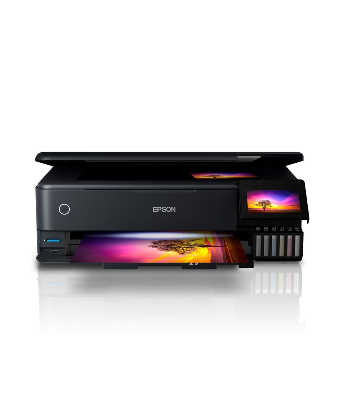 엡손(EPSON) L8180 에코탱크 무한 잉크젯 포토 복합기 A3 인쇄 복사 스캔 기본 잉크 포함