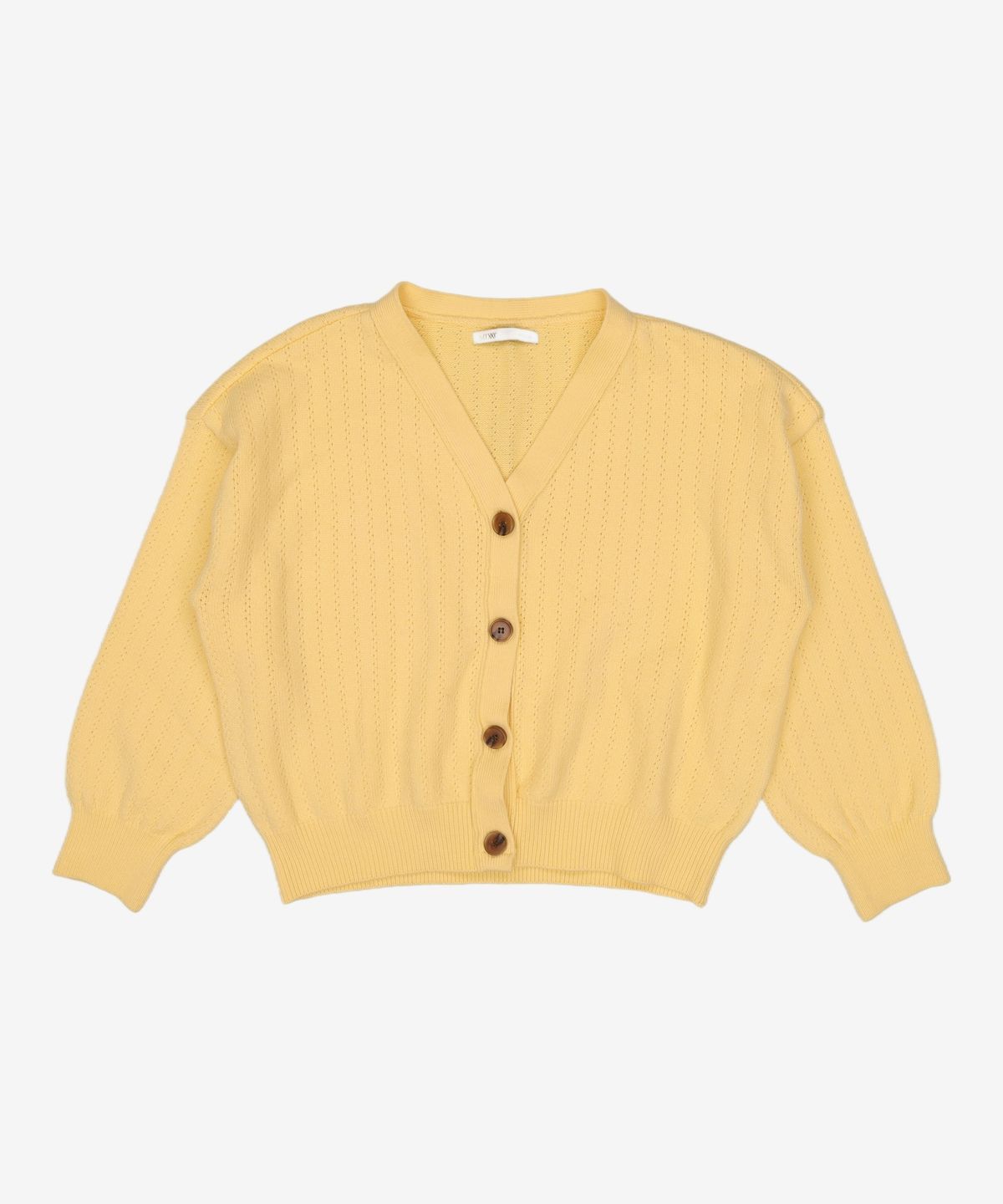 미쏘(MIXXO) 크롭 조직변형 가디건 MIWCKB213T M