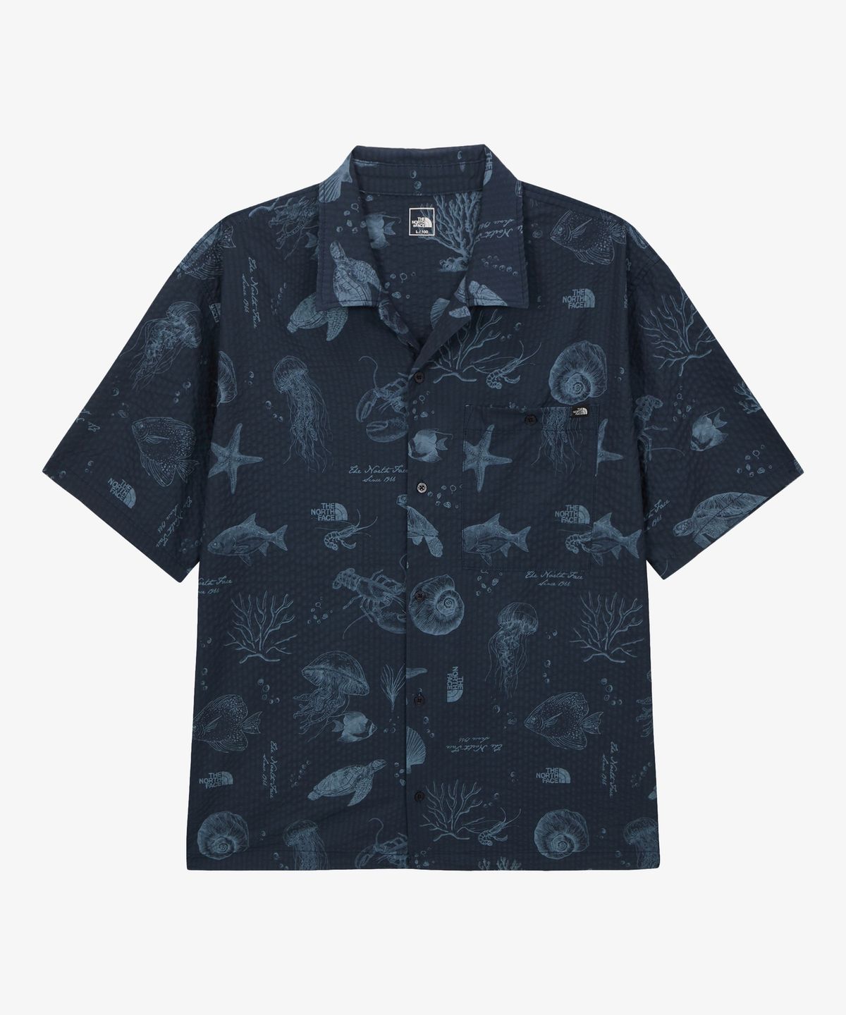 노스페이스(THE NORTH FACE) NH8SS07A 남성 마리스 반팔 셔츠 NAVY