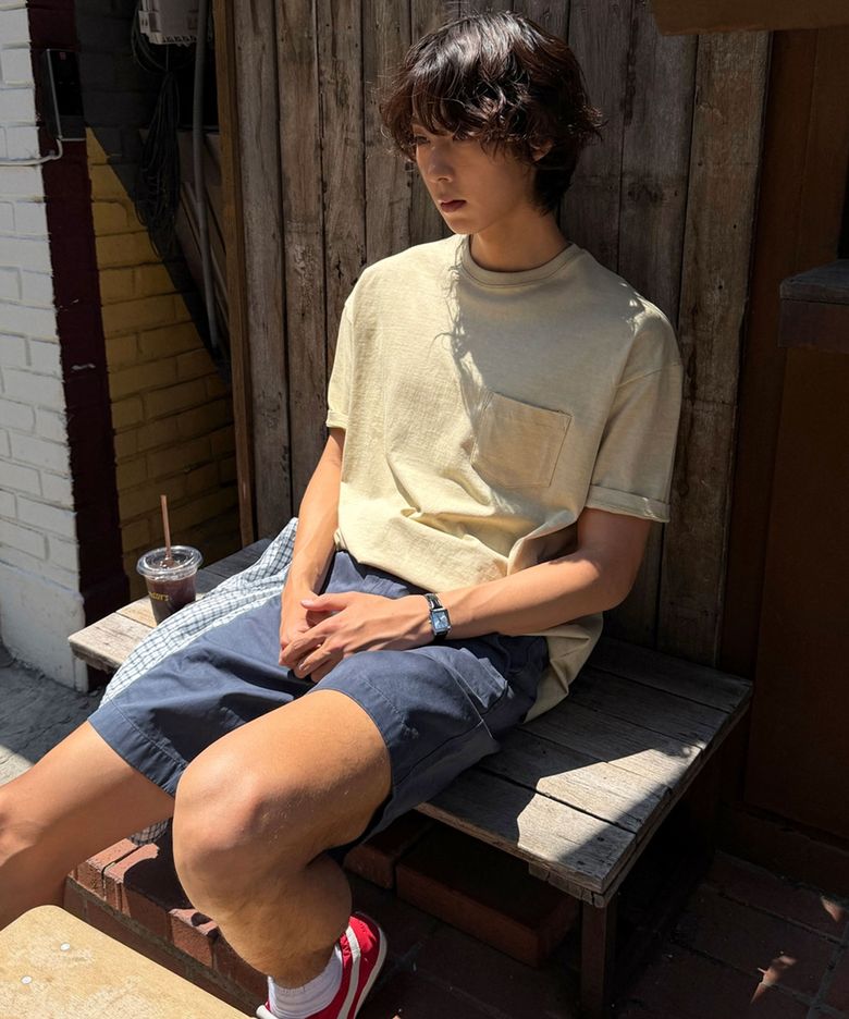피그다잉 포켓 하프티_Mustard