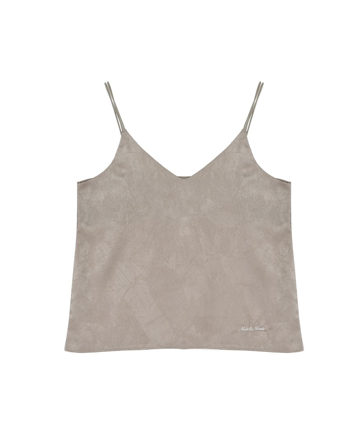 닉앤니콜(NICK&NICOLE) SATIN CAMI SLEEVELESS TOP_BEIGE