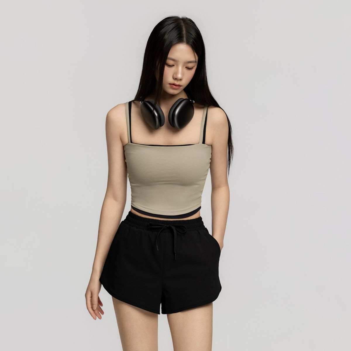 스컬피그(SKULLPIG) SWB26027-04 소프트 이지 브라탑 무드베이지