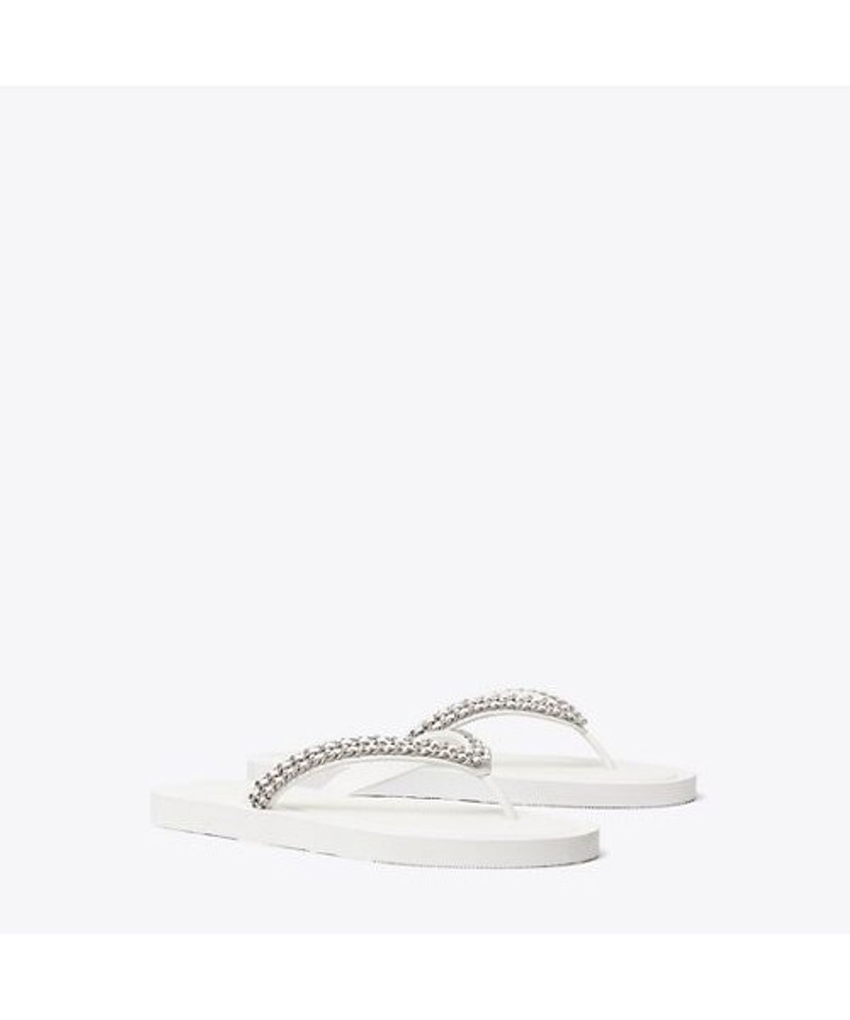 토리버치(TORYBURCH) 키라 체인 플립 플롭 - 비앙코