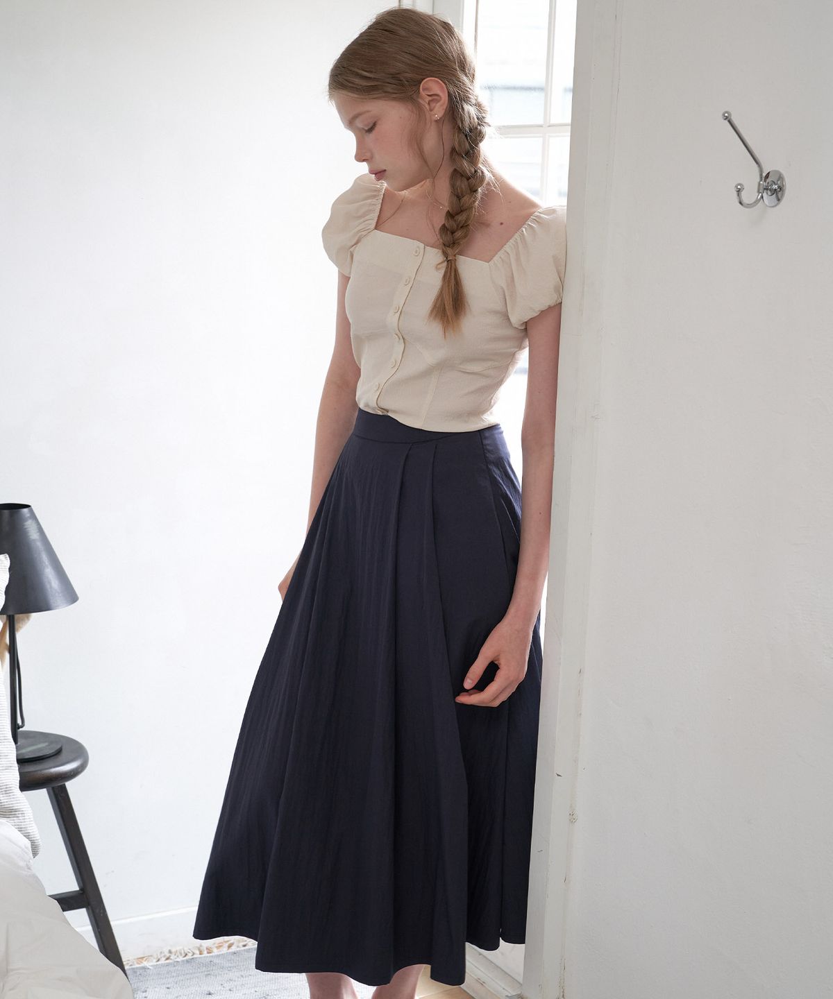 플로브(FLOVE) HALF FLARE SKIRT_NA