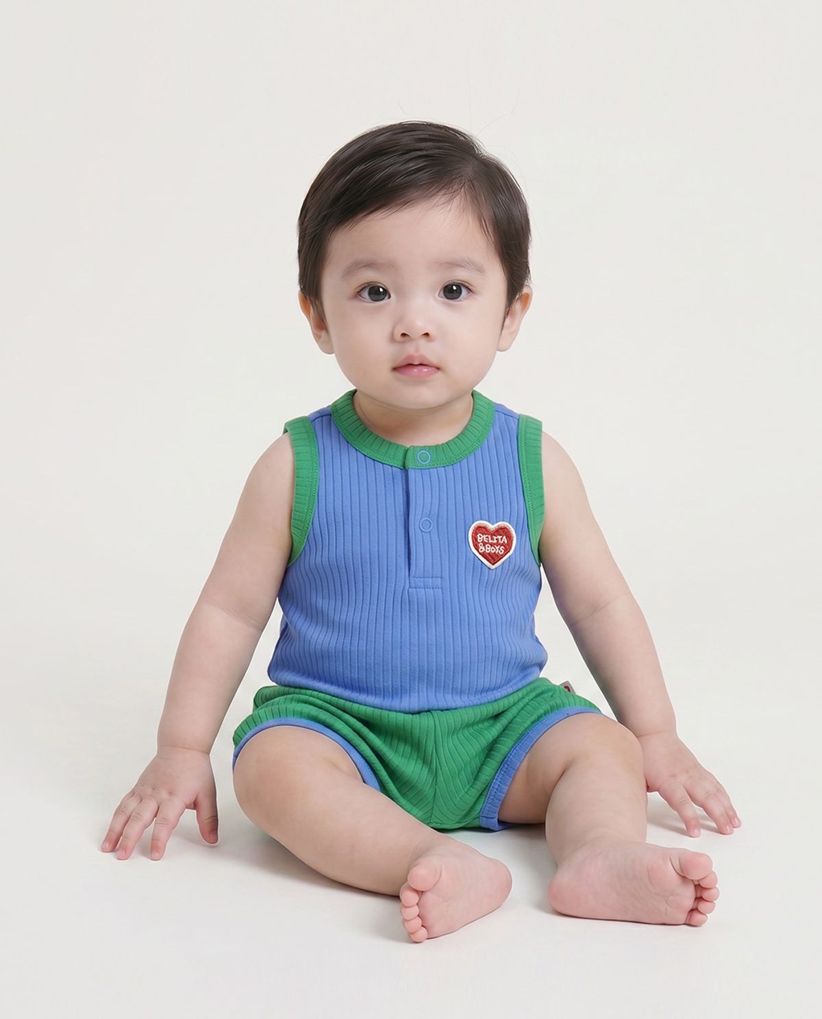 벨리타앤보이즈(BELITANBOYS) 베이비BB하트투톤 민소매원마일상하복 BB6HSN31BL