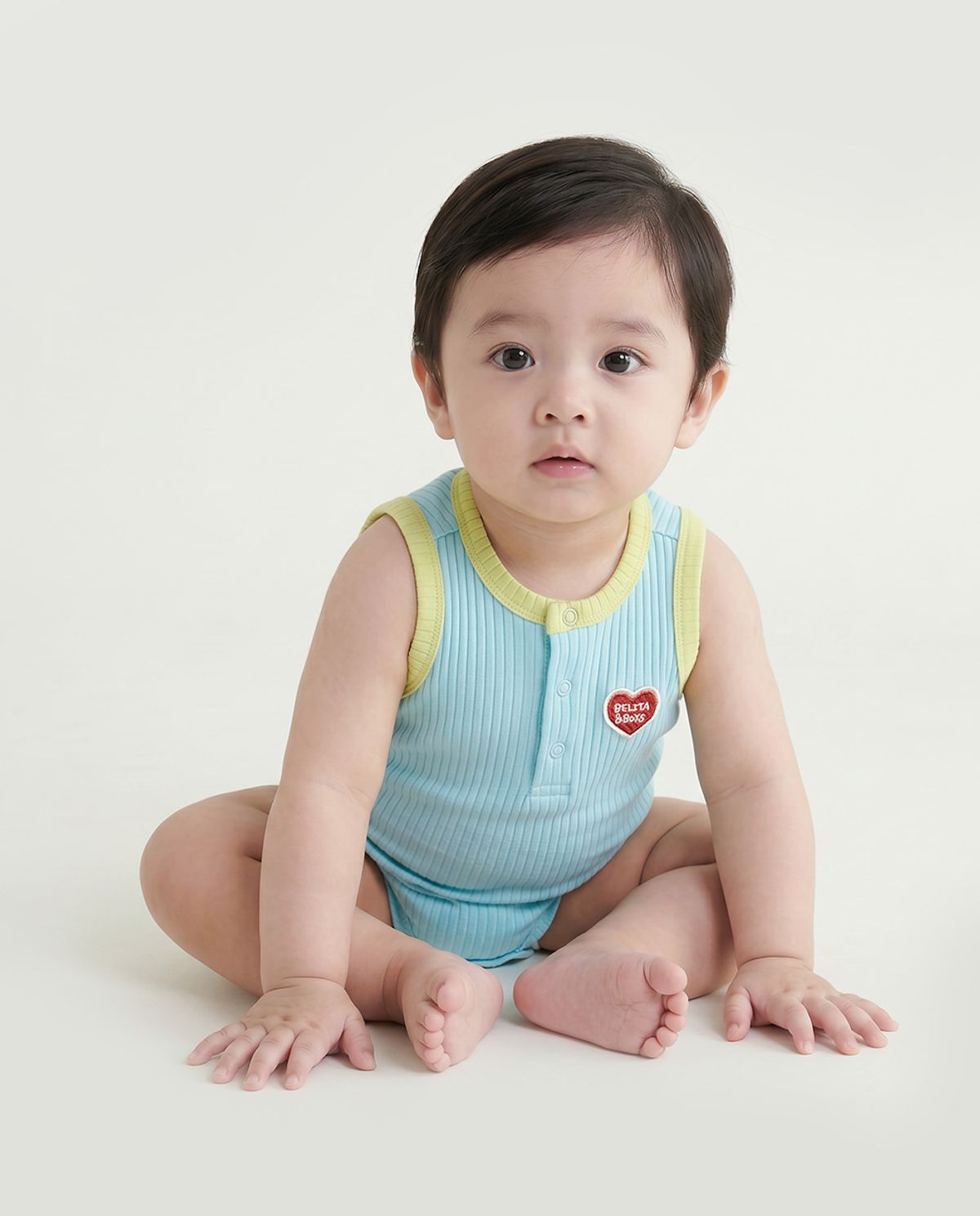 벨리타앤보이즈(BELITANBOYS) 베이비BB하트투톤 민소매바디수트 BB6HBS04LB