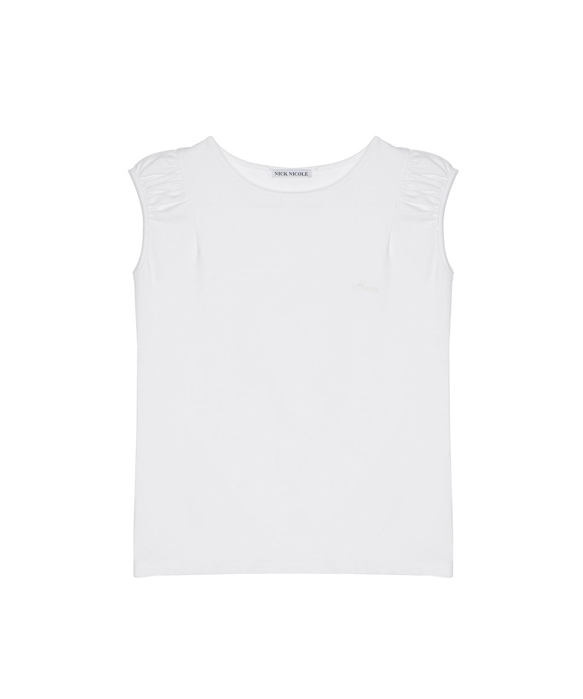 닉앤니콜(NICK&NICOLE) NICOLE SHIRRING SLEEVELESS TOP_IVORY