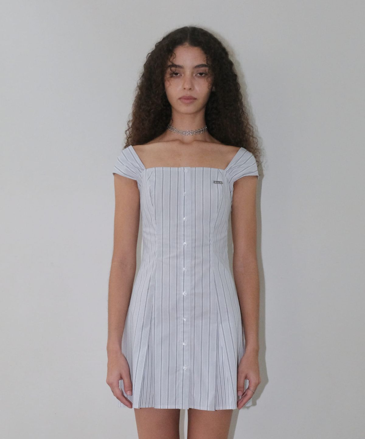오디너리 홀리데이(ORDINARY HOLIDAY) STRIPE DRESS [WHITE]