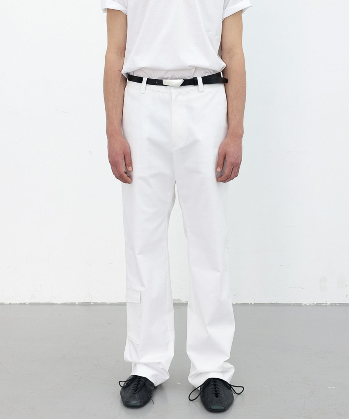 애니타임로릭(ANYTIME LOREAK) POPPY WIDE COTTON PANTS - WHITE