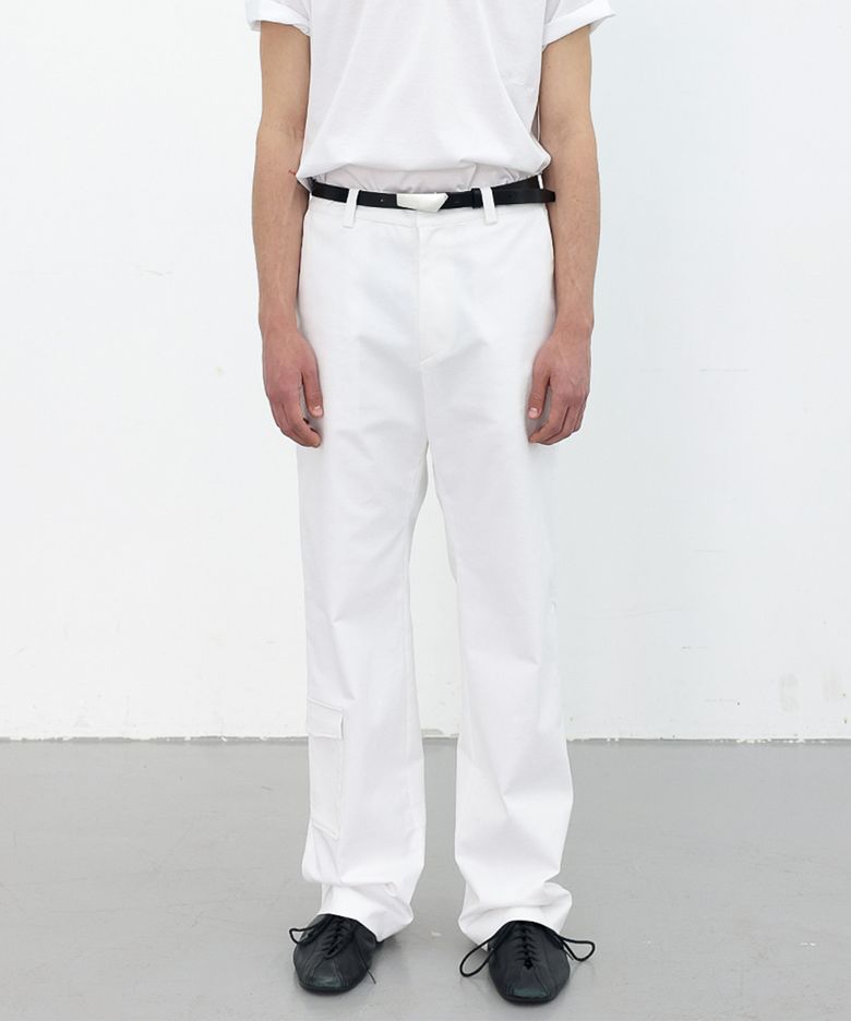 POPPY WIDE COTTON PANTS - WHITE