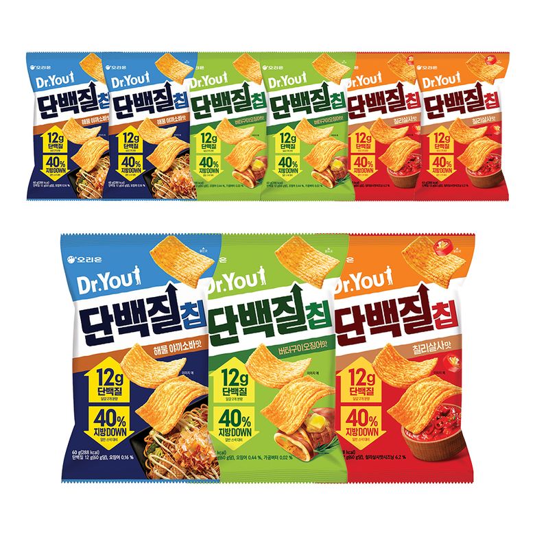 닥터유 단백질칩 3종15개 (야끼소바5+오징어5+칠리5)