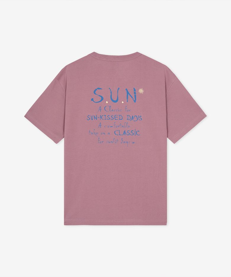 NBNEGCA013 / UNI 선 키스드 그래픽 반팔티 (PINK)