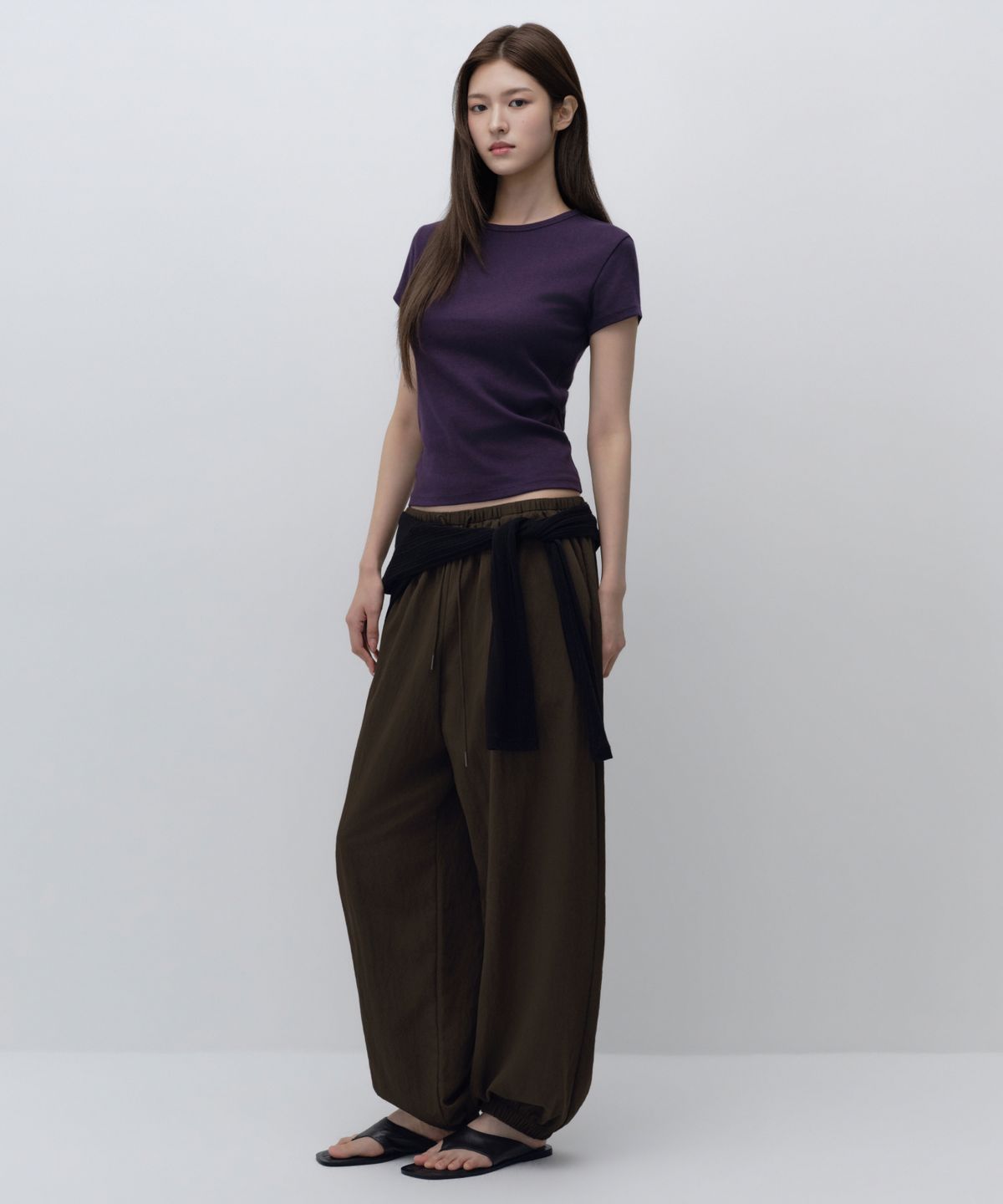 무신사 스탠다드 우먼(MUSINSA STANDARD WOMAN) 우먼즈 벌룬 조거 팬츠 [브라운]