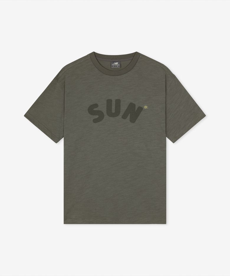 NBNEGCA033 / UNI 선 키스드 슬럽 반팔티 (GRAY)