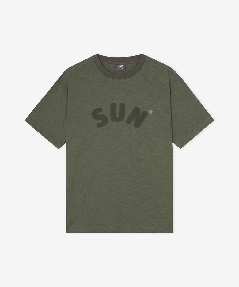 NBNEGCA033 / UNI 선 키스드 슬럽 반팔티 (KHAKI)