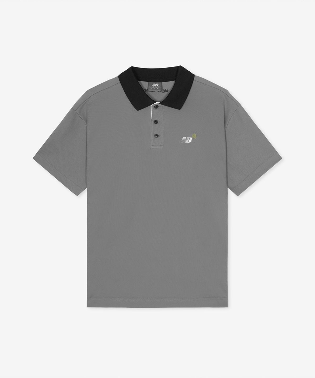 뉴발란스(NEW BALANCE) NBNFGCA013 / UNI 선 키스드 폴로 반팔티 (CHARCOAL)