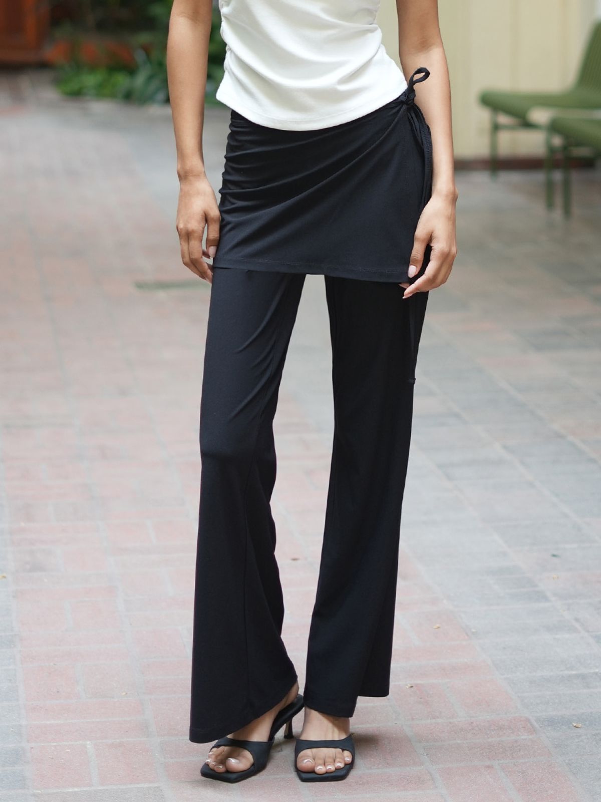 랭앤루(LANGNLU) RIZE Two-Way Jersey Pants(리제)_BLACK