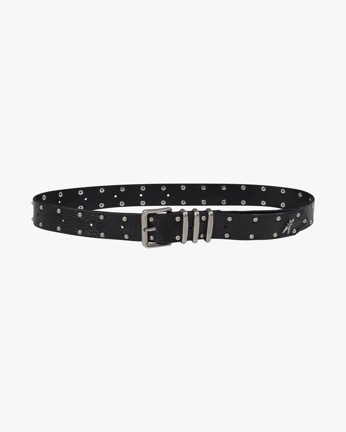 여린(YEORIN) Slim Stud Belt (Black)