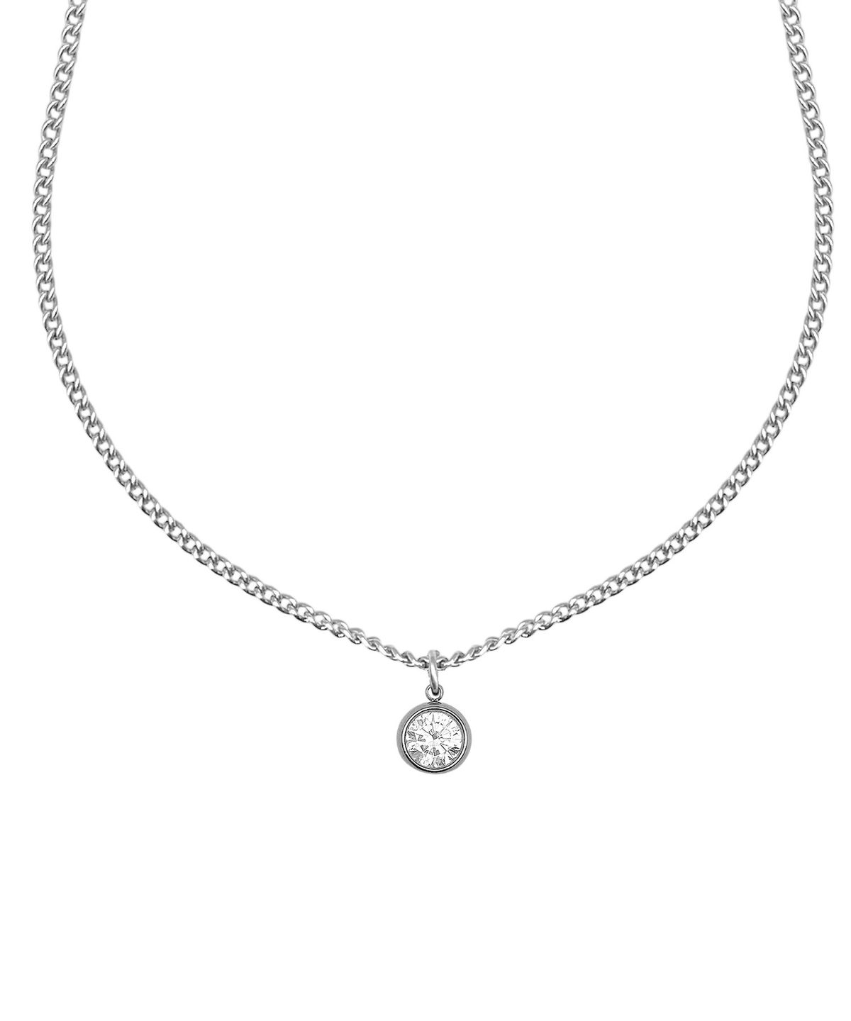 와이피와이 디자인 스튜디오(YPY DESIGN STUDIO) Round Stone Necklace (White)