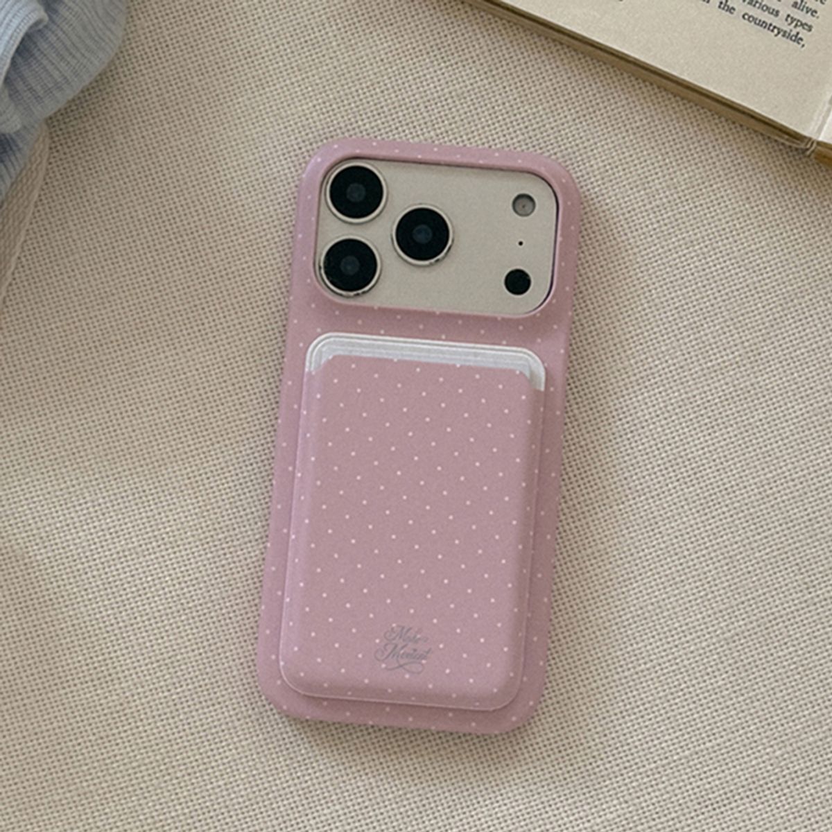 메이드모먼(MADEMOMENT) [SET] pink edition 맥세이프 하드 폰케이스+맥세이프 카드슬롯