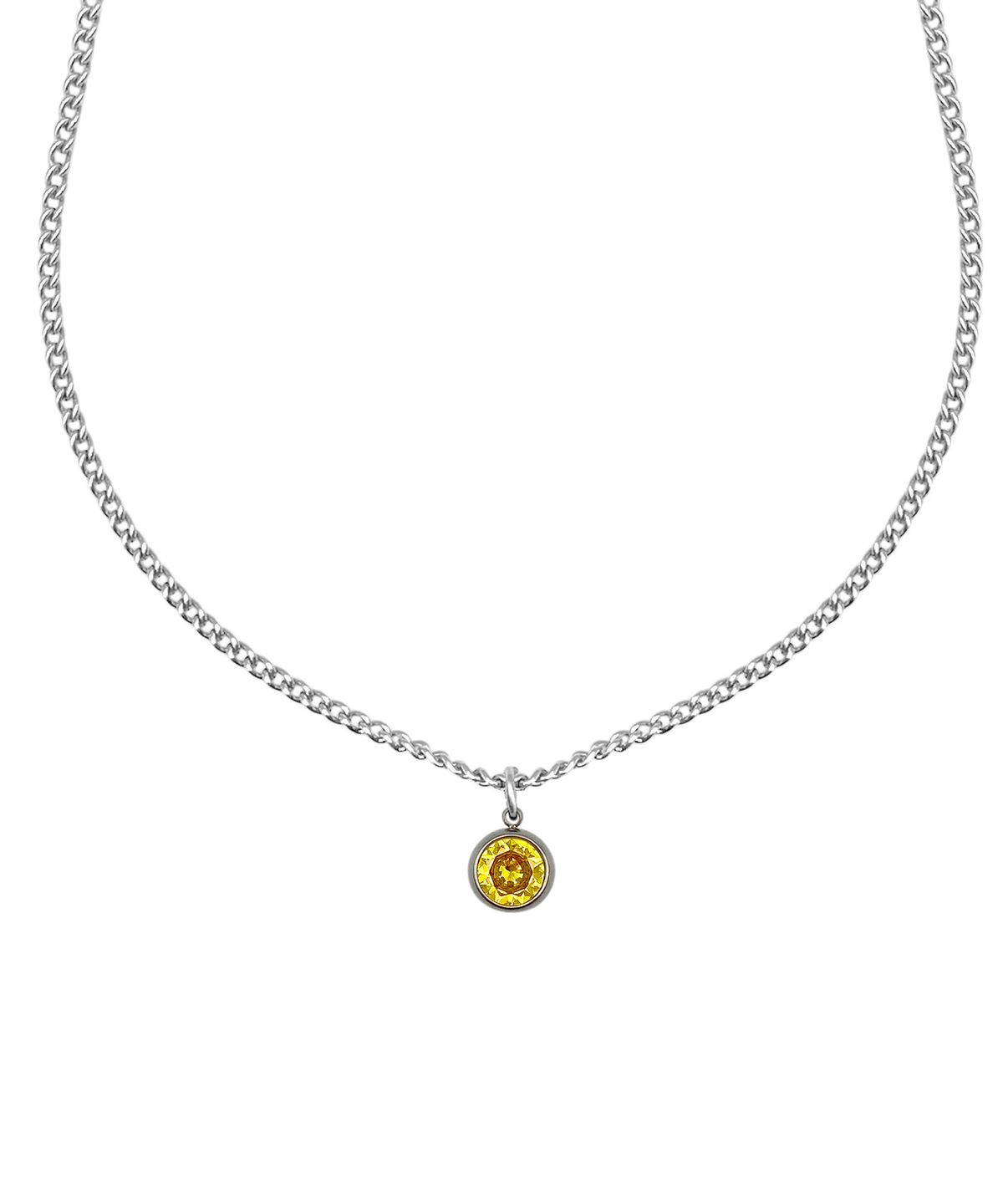 와이피와이 디자인 스튜디오(YPY DESIGN STUDIO) Round Stone Necklace (Yellow)