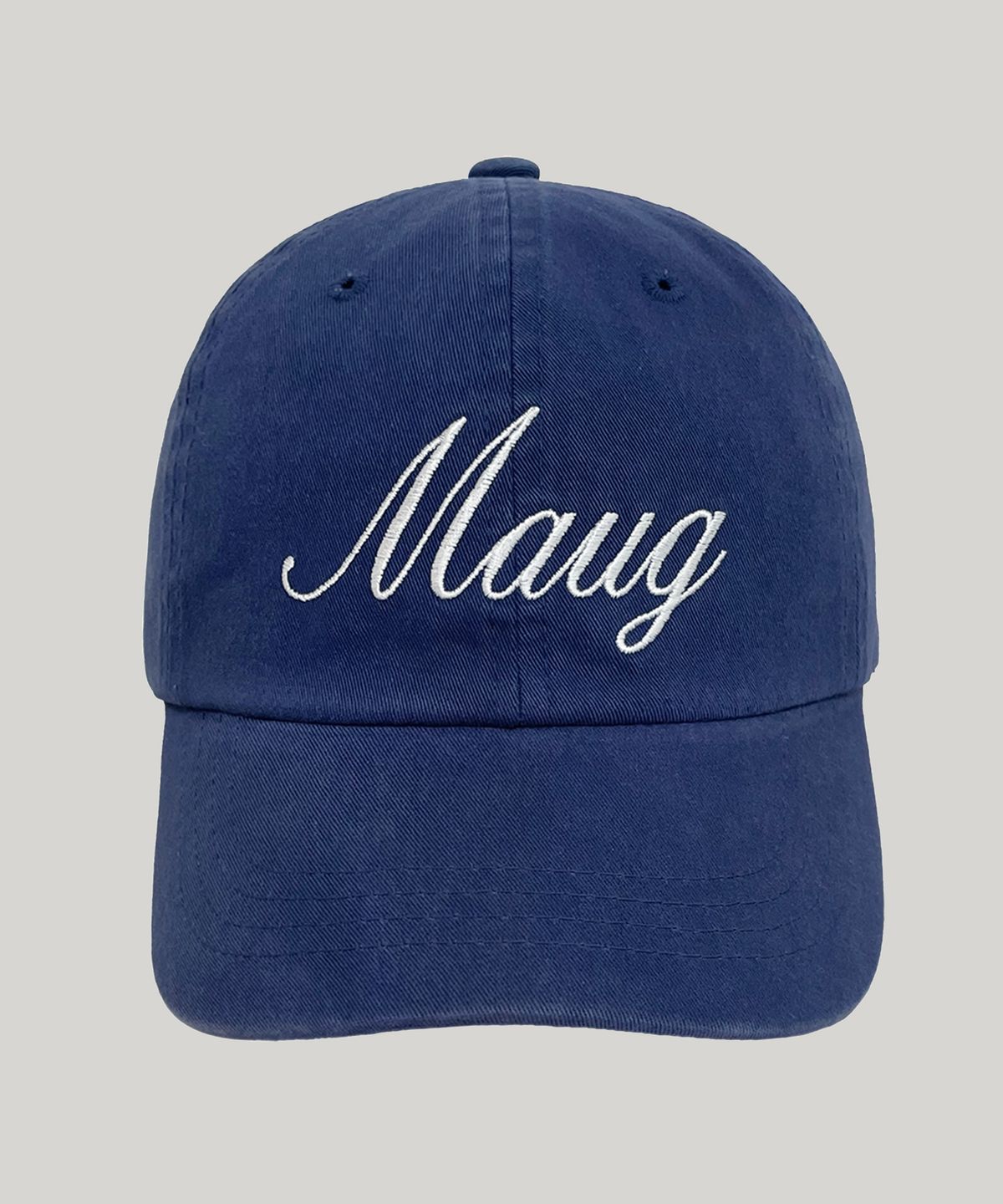 마우그(MAUG) 데일리 레터링 워싱 볼캡 네이비