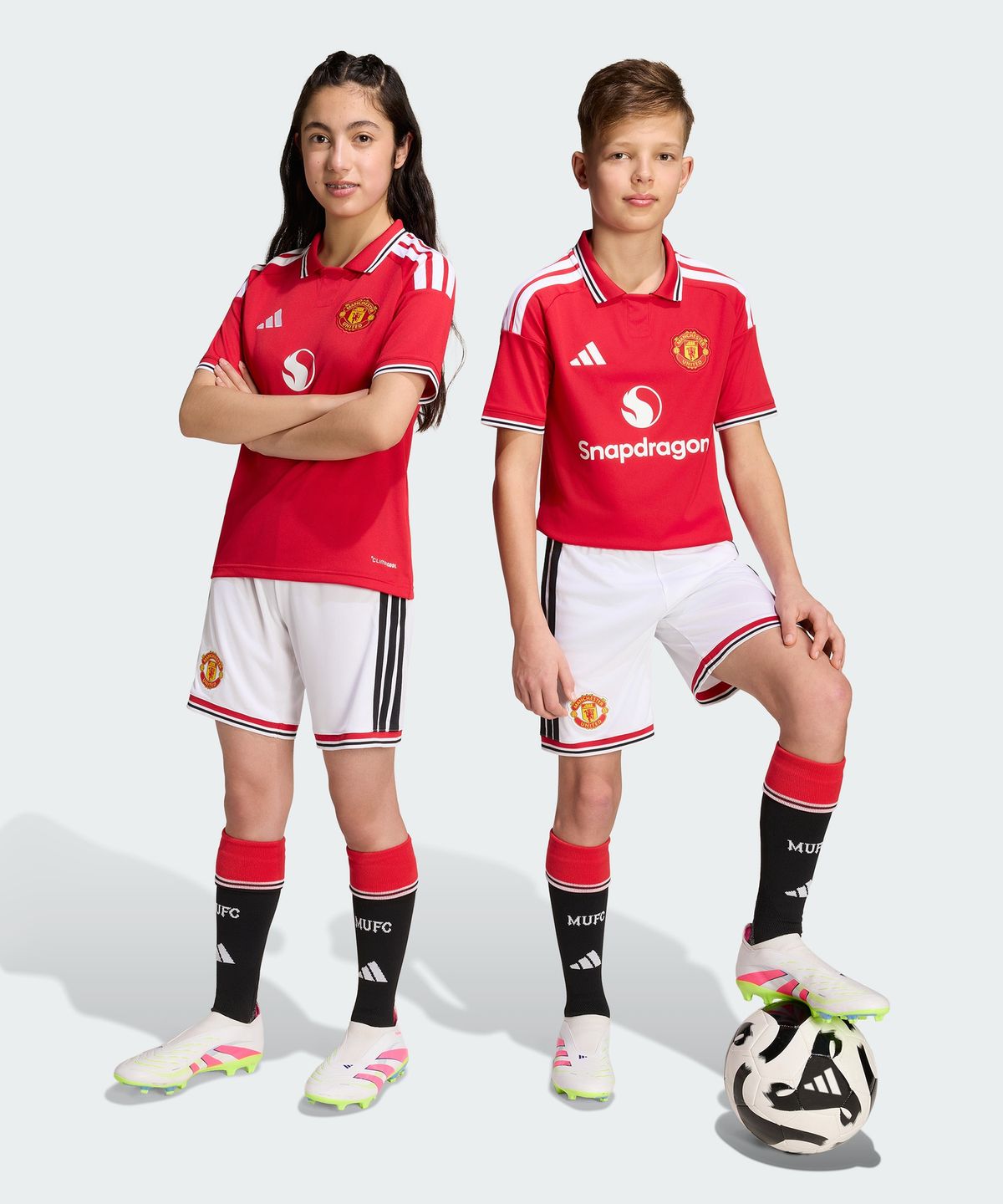 아디다스 키즈(ADIDAS KIDS) 맨체스터 유나이티드 26/27 홈 쇼츠 키즈 KC4782
