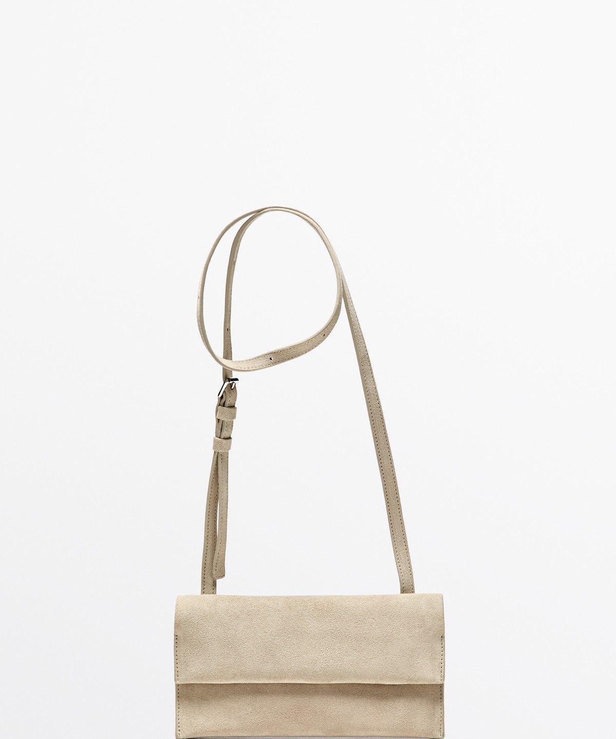 마시모두띠(MASSIMO DUTTI) 스웨이드 가죽 크로스백