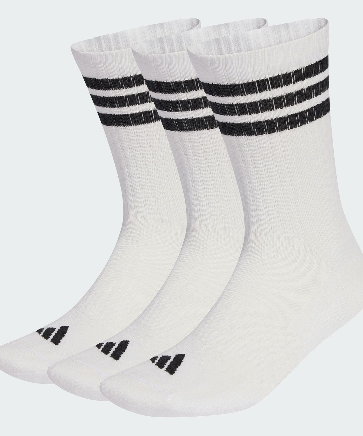 아디다스(ADIDAS) 3-스트라이프 쿠션드 스포츠웨어 크루 삭스 3켤레 팩 JZ0532