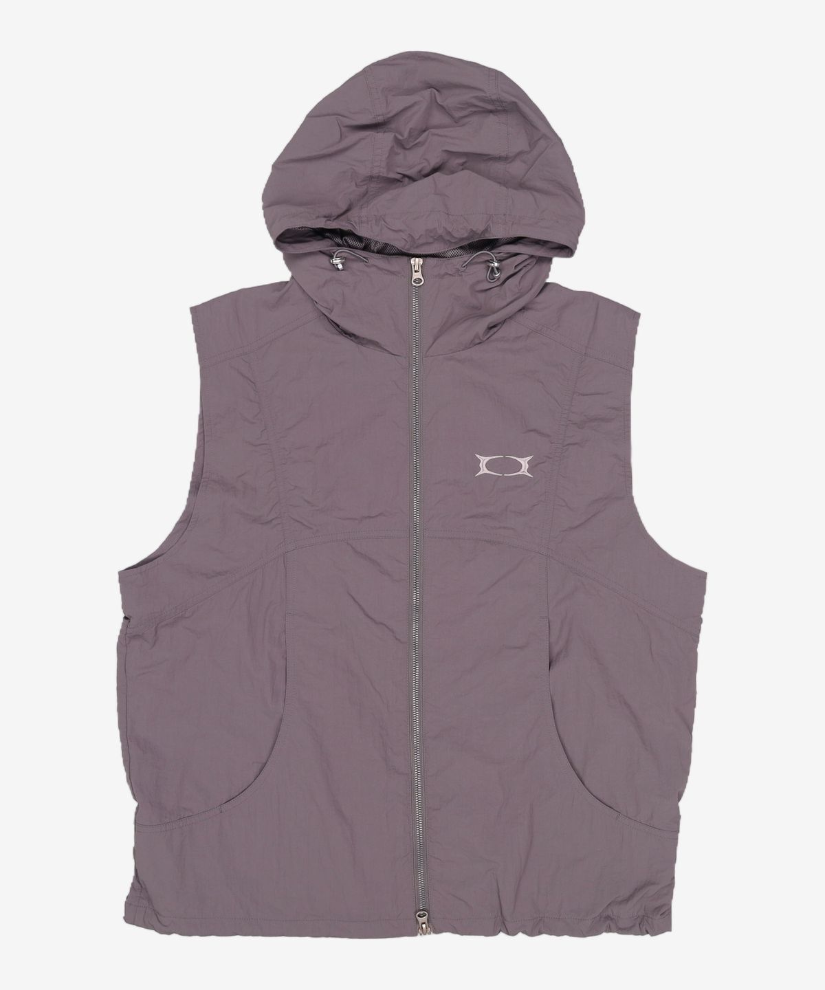 크리틱(CRITIC) GLOSSY HOOD VEST LIGHT GREY M