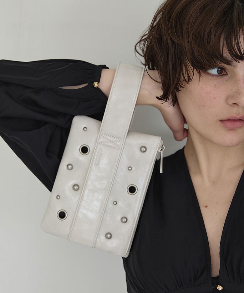 Orbit Pouch Bag_GREY BEIGE