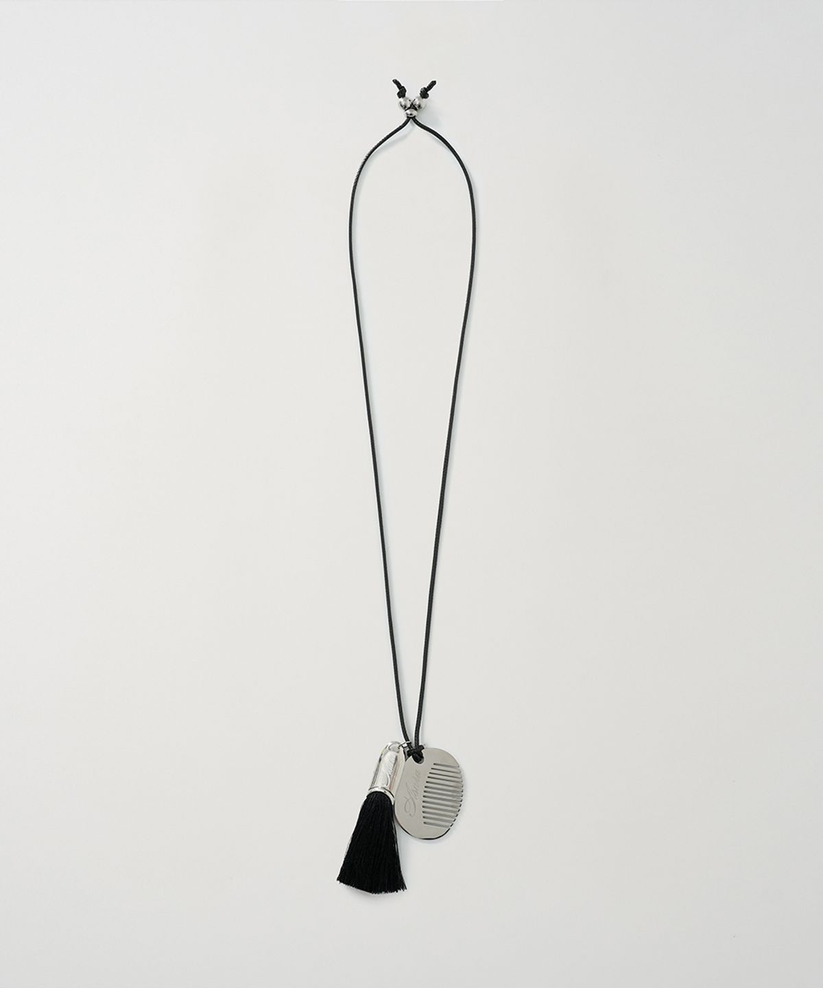 아수라(ASURA) FRINGE COMB NECKLACE (BLACK)