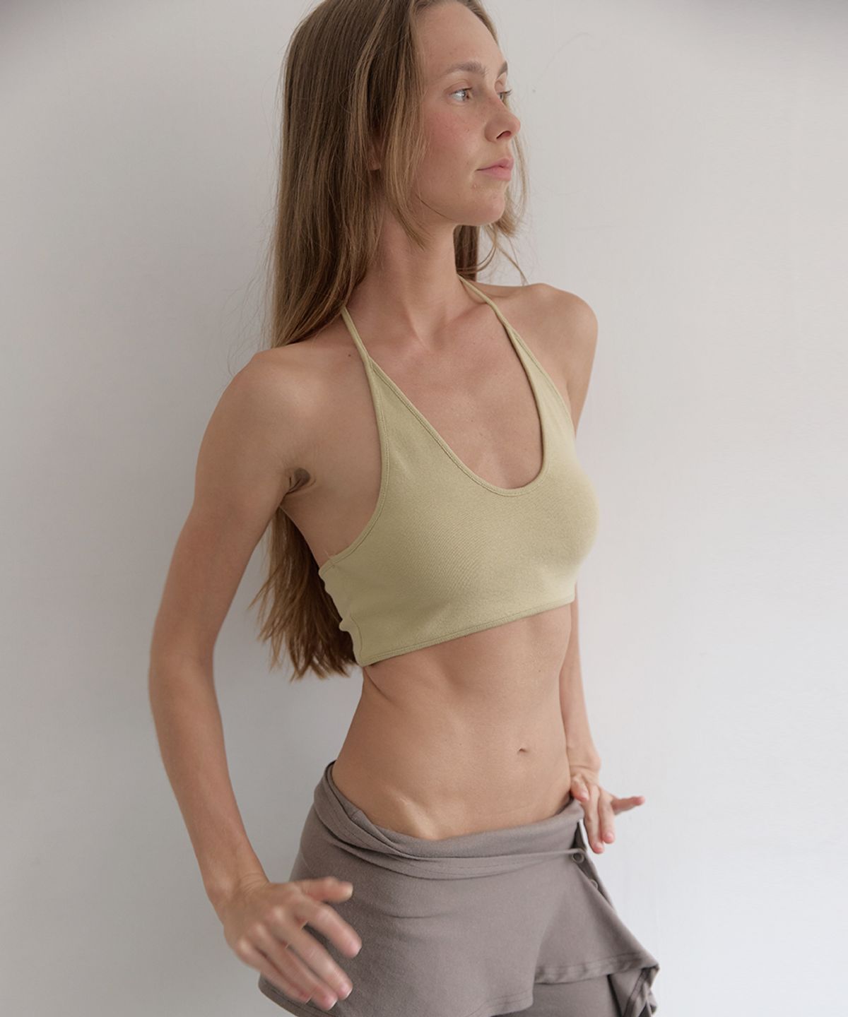 아수라(ASURA) HALTER SHORT TOP (GREEN)