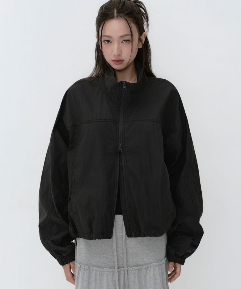 우먼즈 CN 하이 넥 윈드브레이커 [블랙]