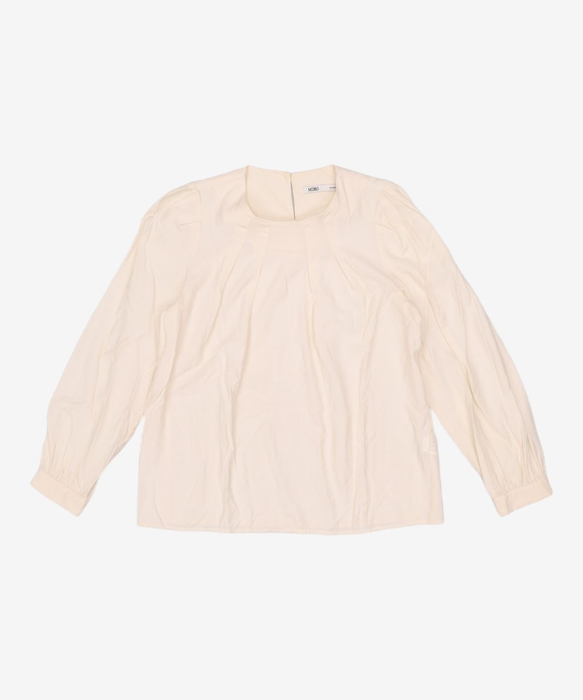 미쏘(MIXXO) 라운드넥 핀턱 블라우스 MIWBLB930B S