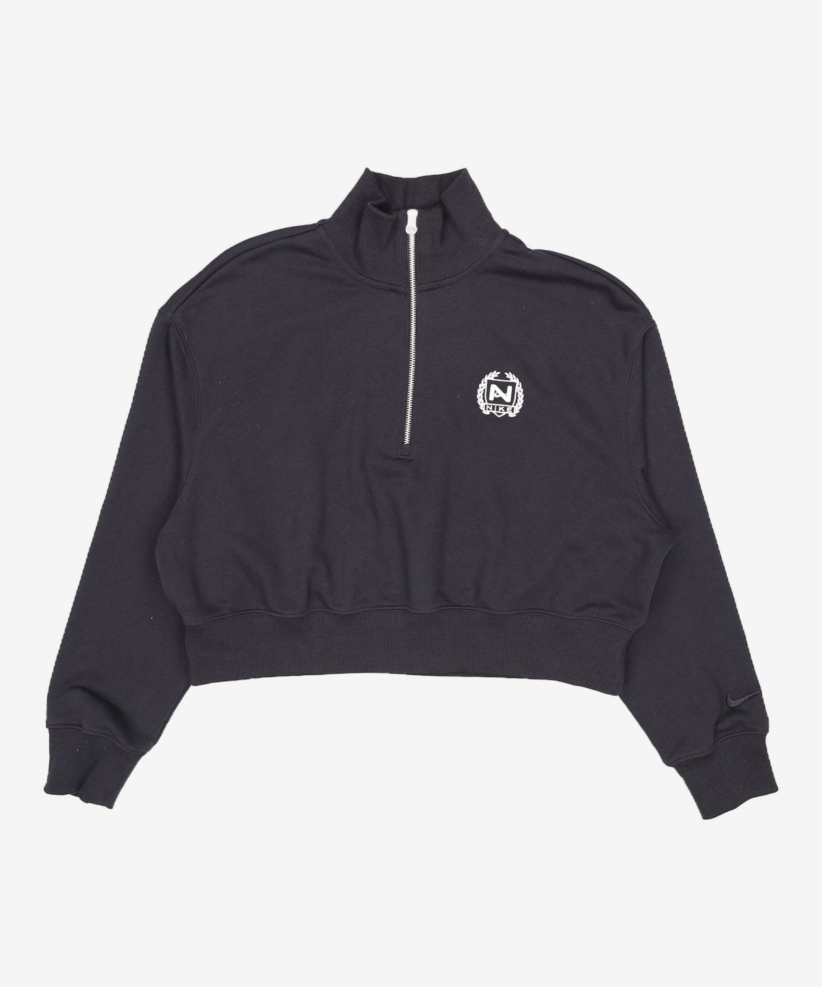 나이키(NIKE) 스포츠웨어 오버사이즈 하프집 크롭 플리스 스웨트셔츠 W - 블랙 / FZ4737-010 XL