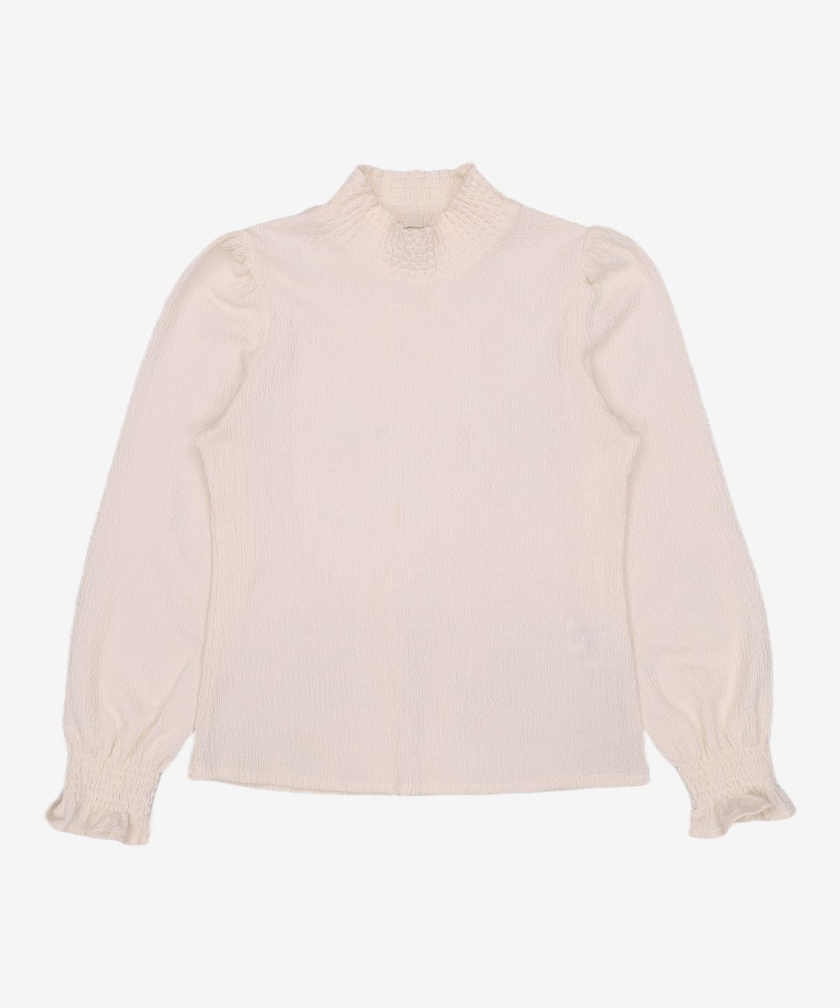 미쏘(MIXXO) 하이넥 스모킹 블라우스 MIWBLD110A M