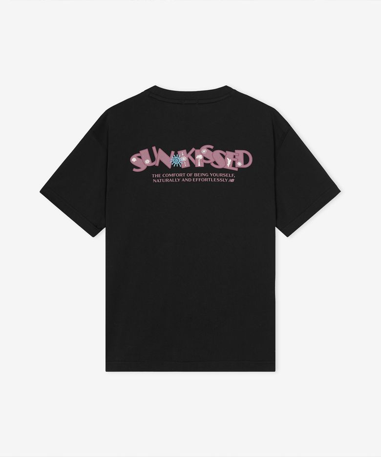 NBNEGCA023 / UNI 선 키스드 카프리 반팔티 (BLACK)