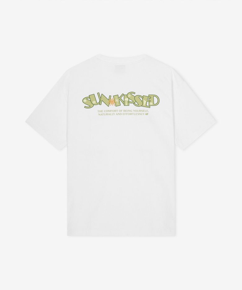 NBNEGCA023 / UNI 선 키스드 카프리 반팔티 (WHITE)