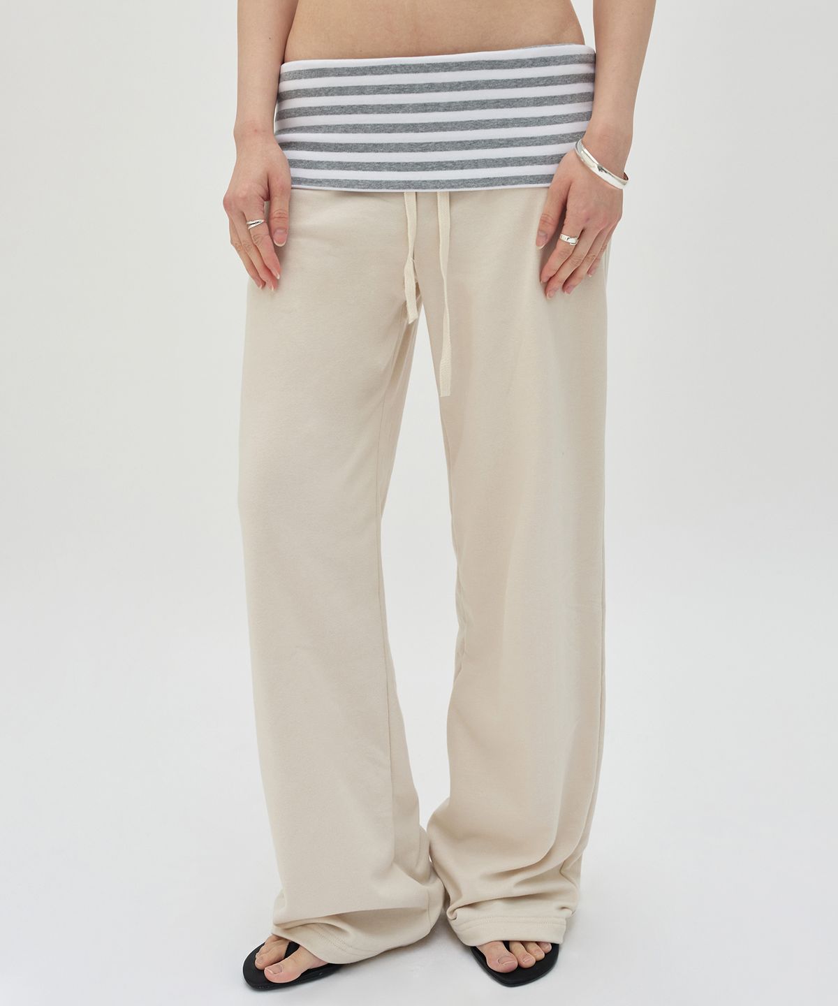 스웨이드(SUADE) LAYERED LONG PANTS [IVORY]