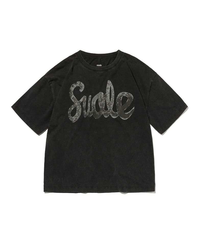 FADED LOGO TEE [WASHING BLACK]