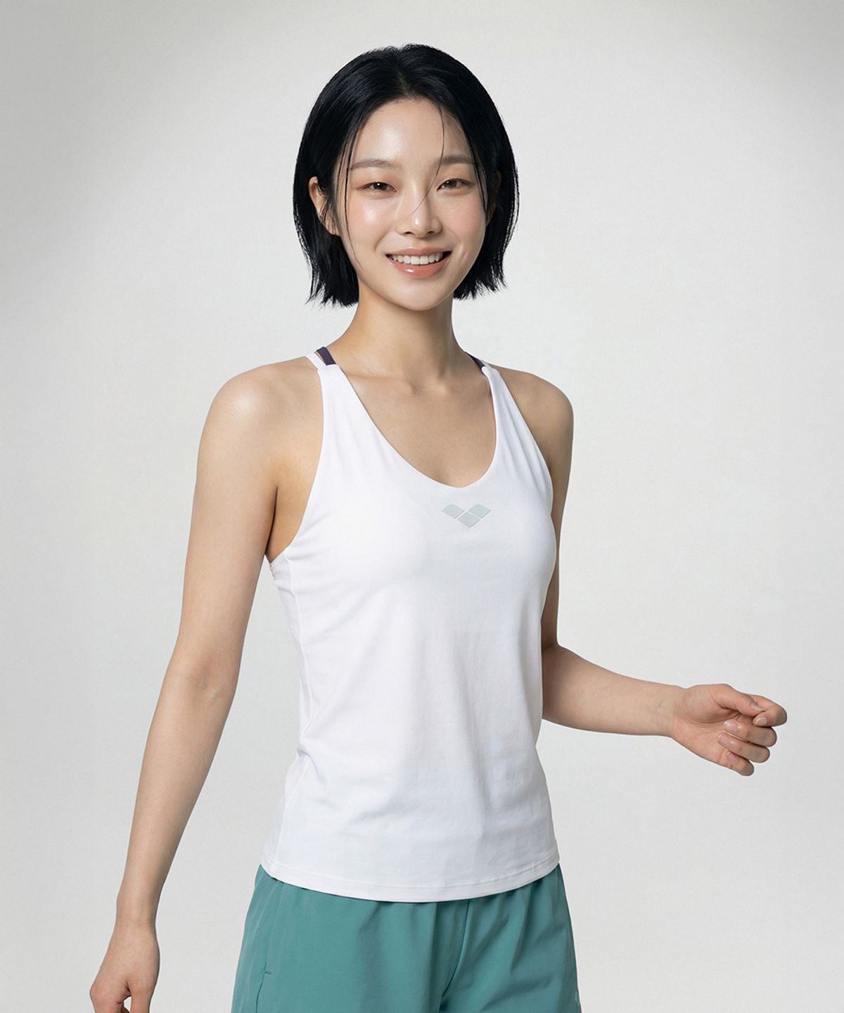 아레나(ARENA) 컴포트 여성 브라탑 A6BL1QR16WHT