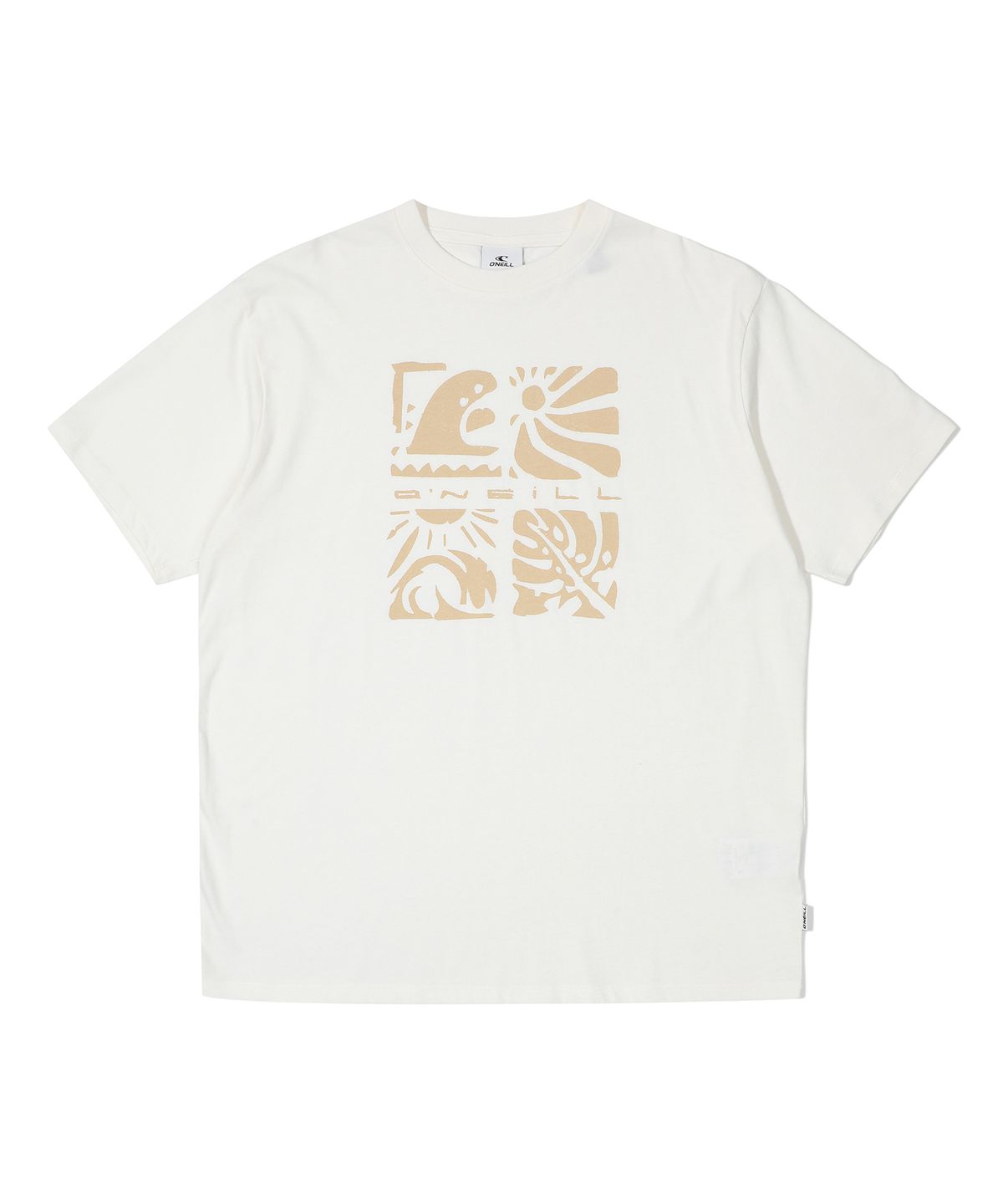 오닐(ONEILL) 남성 ONEILL MELANGE FRONT 프린트 반팔 티셔츠 OMTR6I169-100