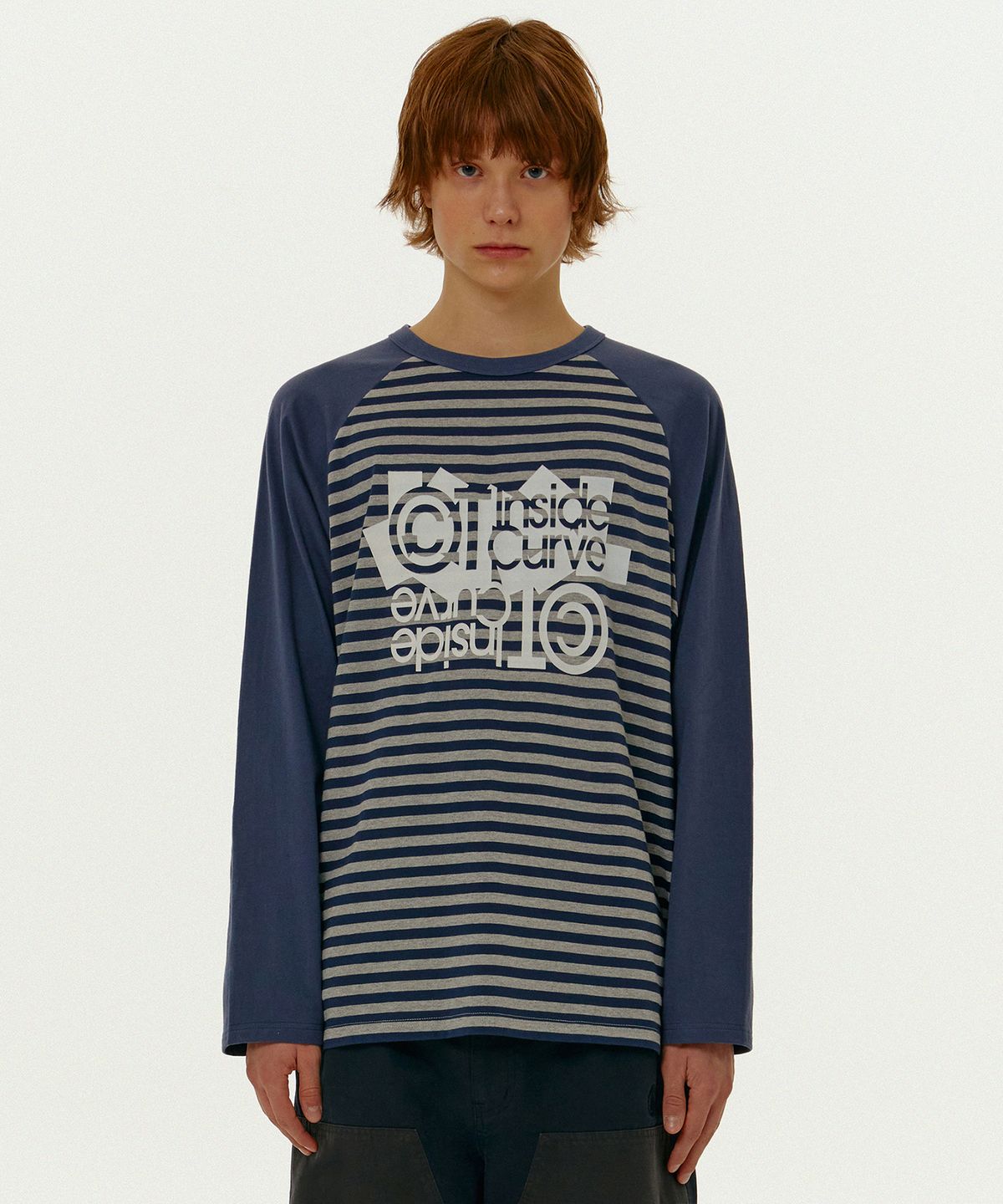 테켓(TEKET) Inside Curve Raglan L/S Tee Navy