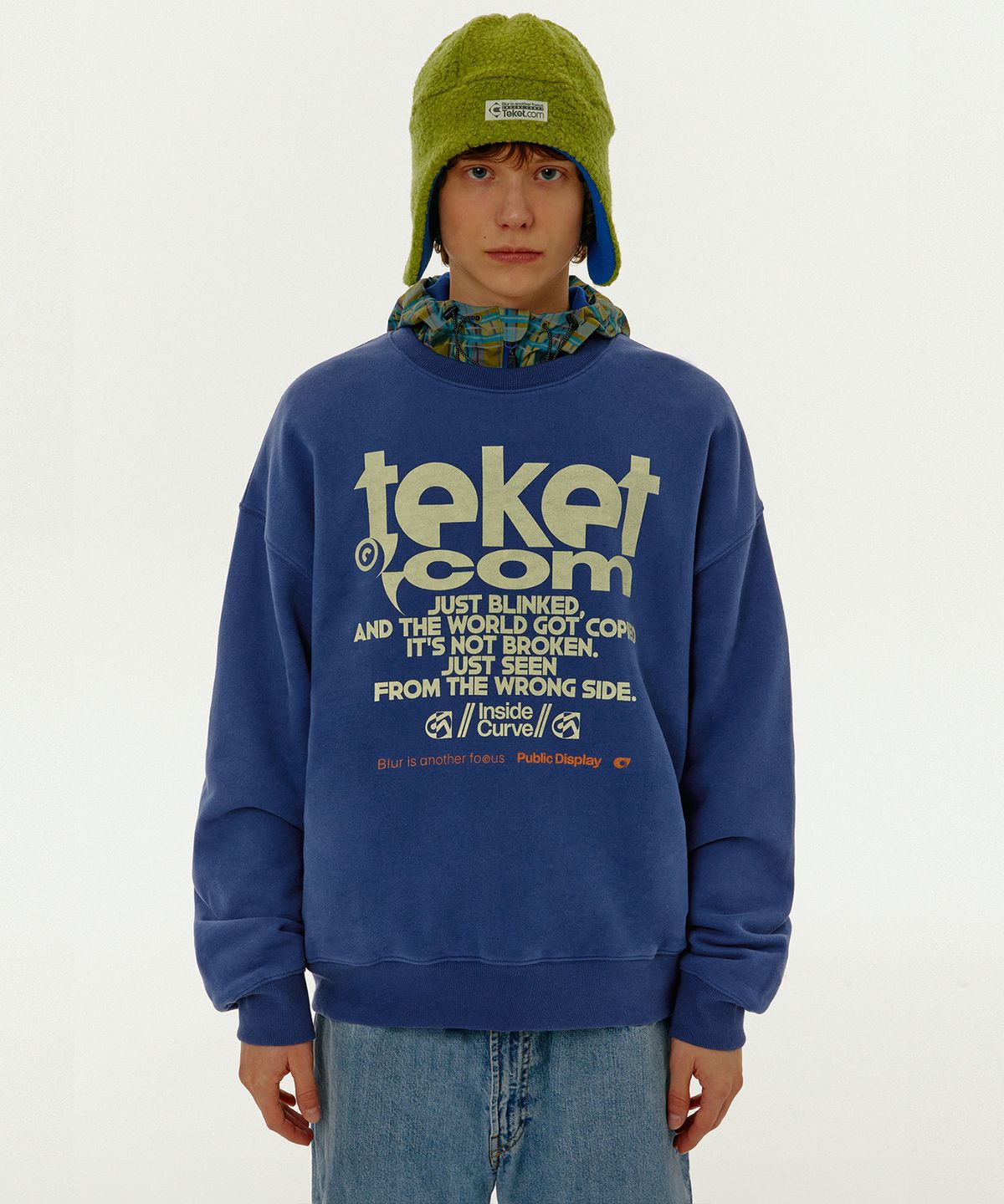 테켓(TEKET) Perspective Sweatshirt Navy