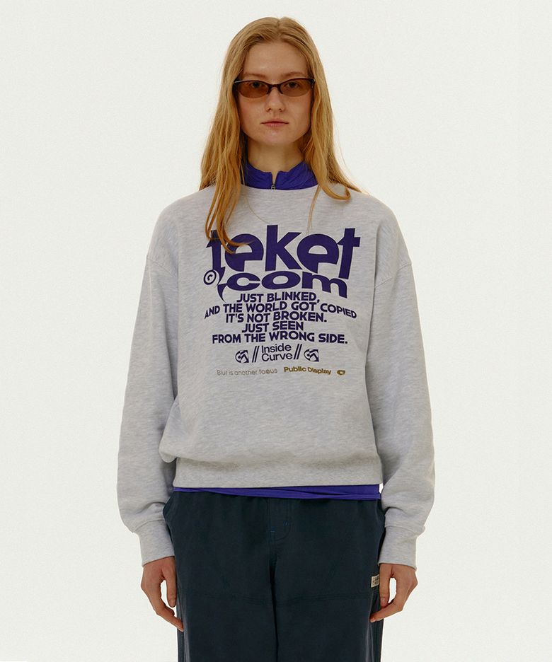 Perspective Sweatshirt Melange Gray